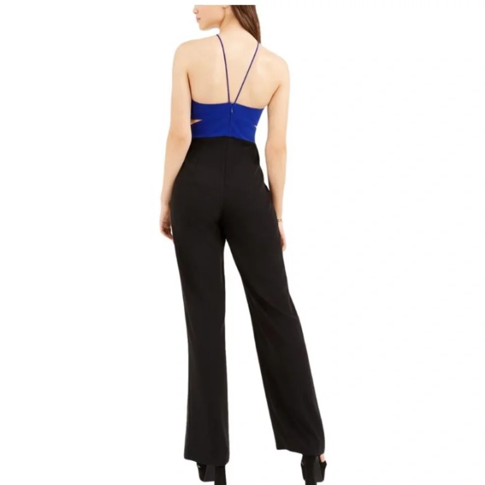 Aidan MATTOX cut out multi color jumpsuit size 14 - Picture 2 of 3